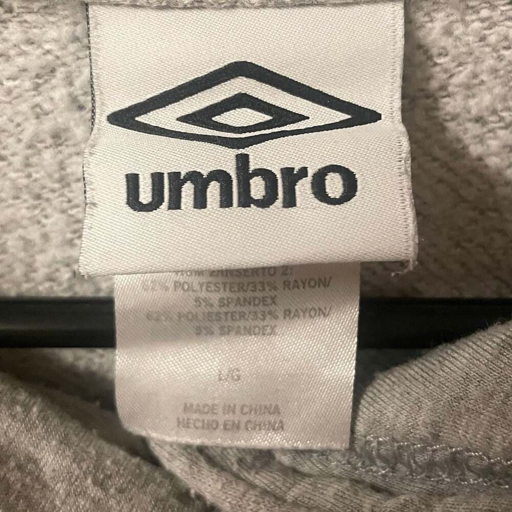 Umbro Grey Women's Pullover Hoodie with Raised Logo Size M - Picture 2 of 5